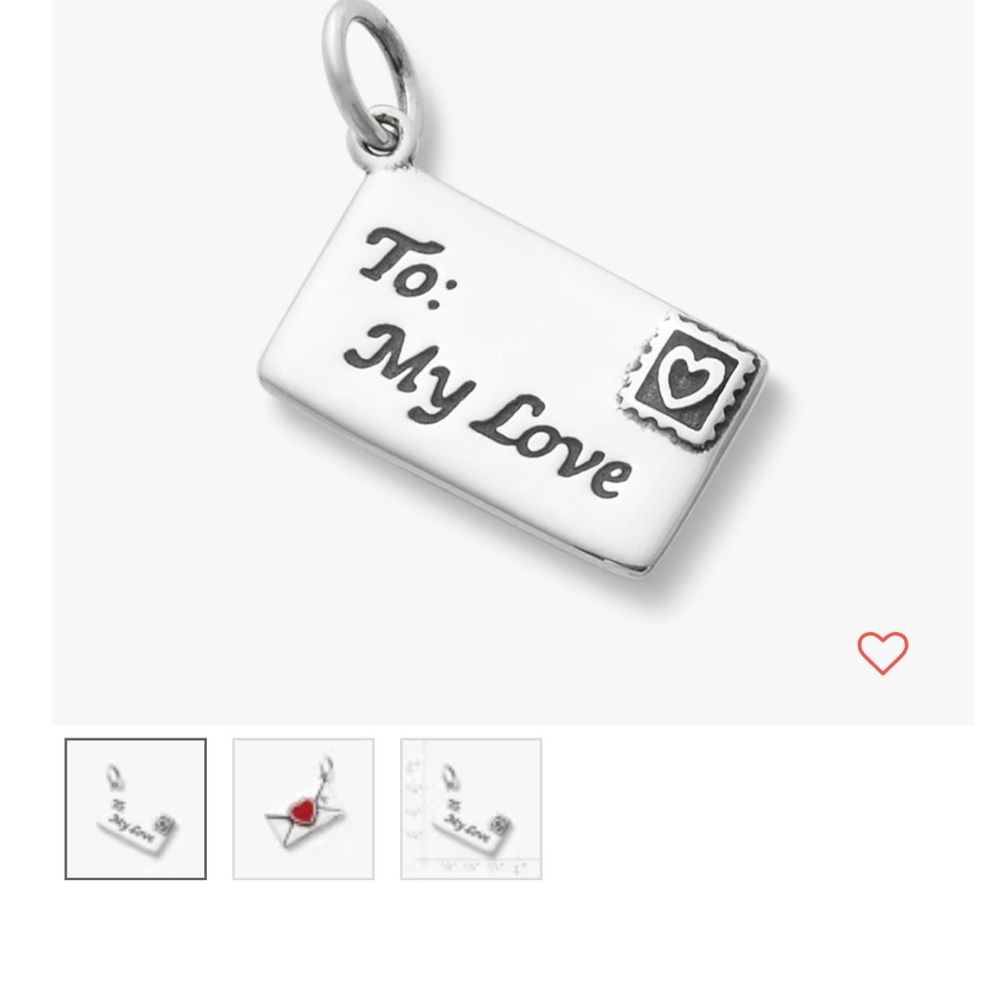 James Avery Silver 'To My Love' Charm Bracelet